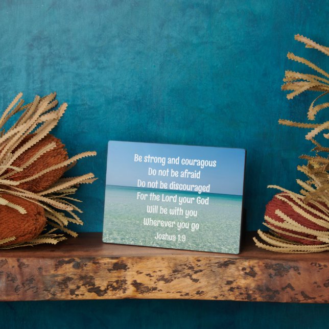 Beautiful Bible Verse Christian Beach House Plaque (Side)