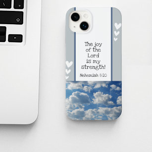 Beautiful Bible Verse Clouds Photo Template Custom Case-Mate iPhone 14 Case