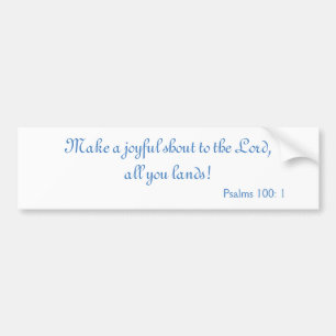 Beautiful Biblical Scripture Bumper Sticker
