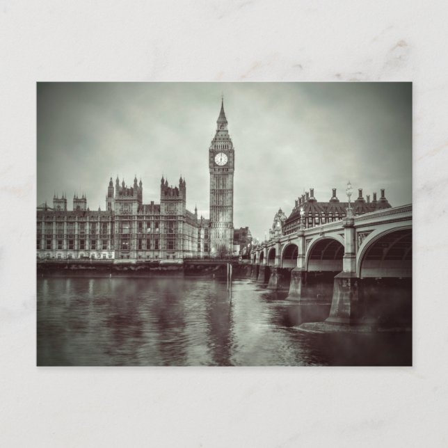 Beautiful Big Ben House of Parliament London Postcard (Front)