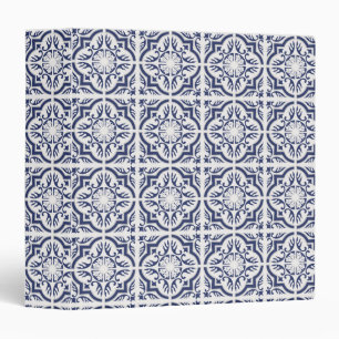 Beautiful Binder with Azulejos Portugese Pattern