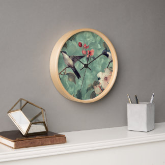 beautiful bird clock