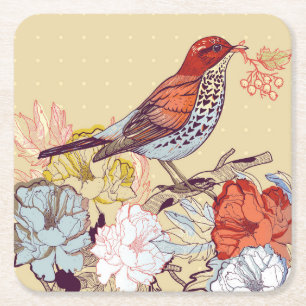Beautiful Bird Coaster Set