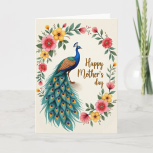 Beautiful Bird Floral Card