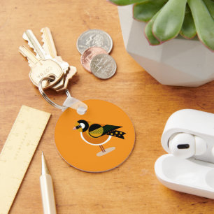 Beautiful Bird Mark Keychain
