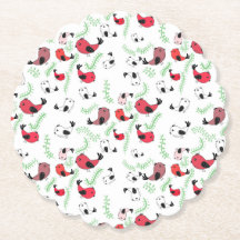 Beautiful bird themed disposable coasters