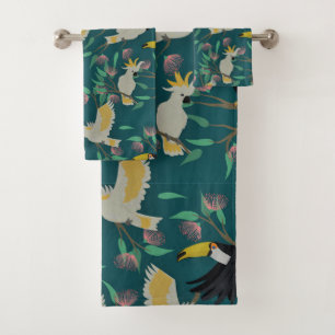 Beautiful Birds  Bath Towel Set