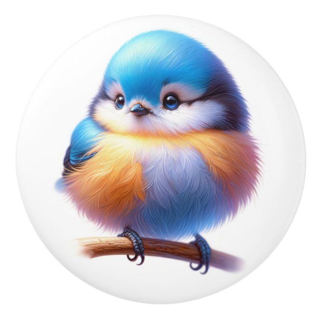 Beautiful Birds  Ceramic Knob (Front)