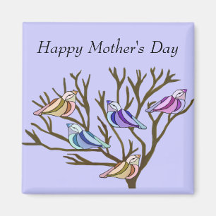 Beautiful birds Mother's Day Magnet
