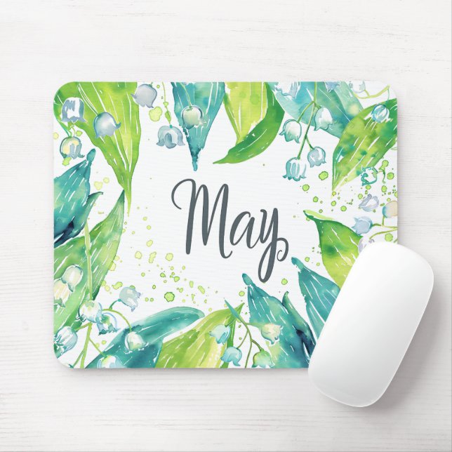 Beautiful Birth Month Flowers/May Mouse Pad (With Mouse)