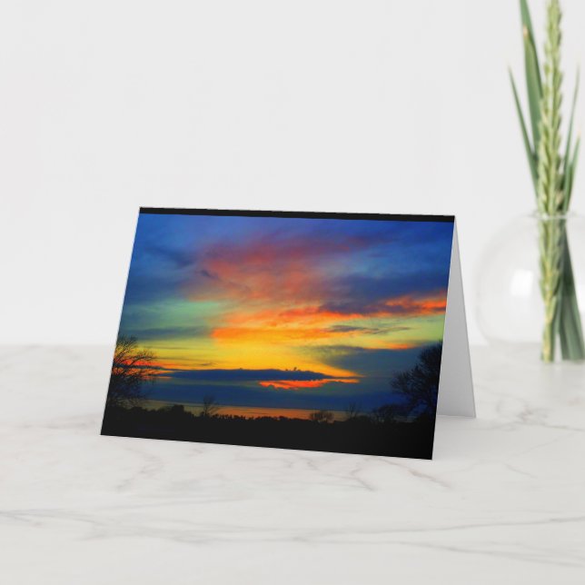 Beautiful Birthday From Sunrise To Sunset Card (Front)