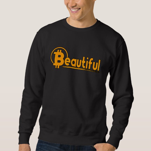 Beautiful Bitcoin Trading Crypto Blockchain 1 Sweatshirt (Front)