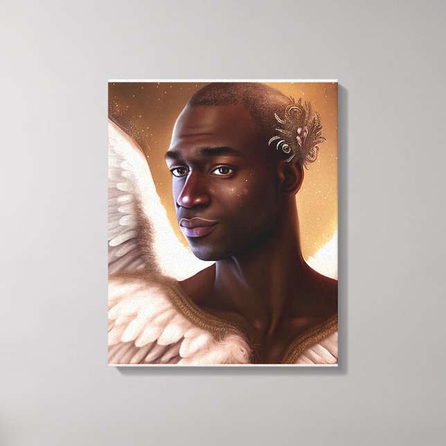  Beautiful Black African  Canvas Print (Front)