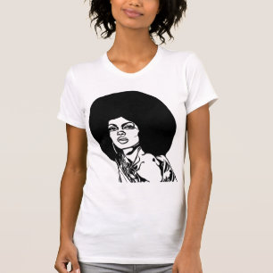 beautiful black african womans face abstract pop  T-Shirt