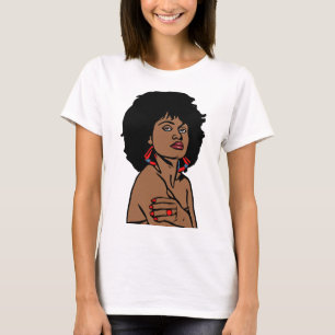 Beautiful black African Womans face Original art  T-Shirt