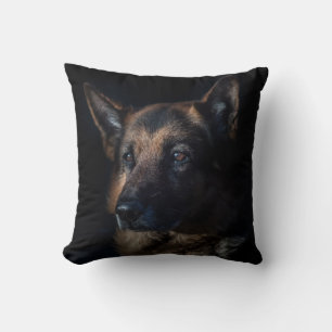 Beautiful Black and Tan German Shepherd Throw Pillow
