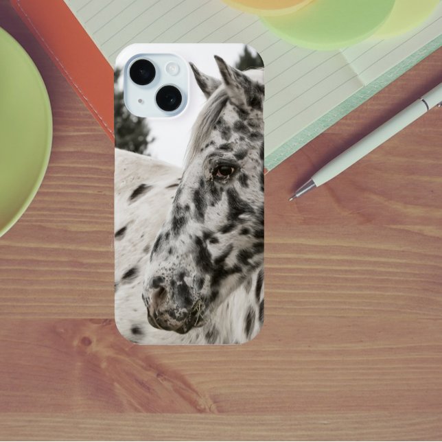 Beautiful Black and White Appaloosa Horse, Western Case-Mate iPhone Case (Creator Uploaded)