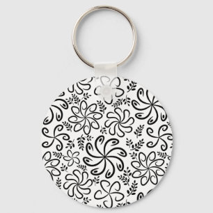 Beautiful black and white Keychain
