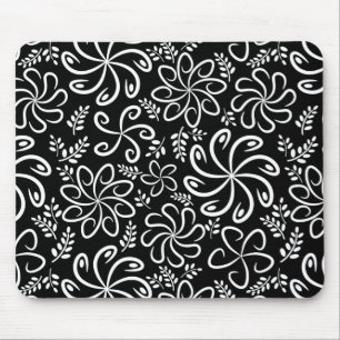 Beautiful black and white mousepad