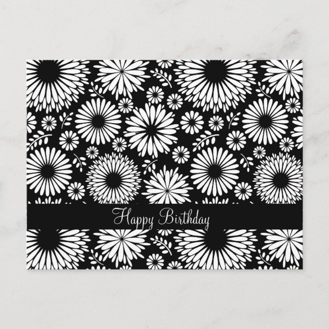 Beautiful black and white Postcard (Front)