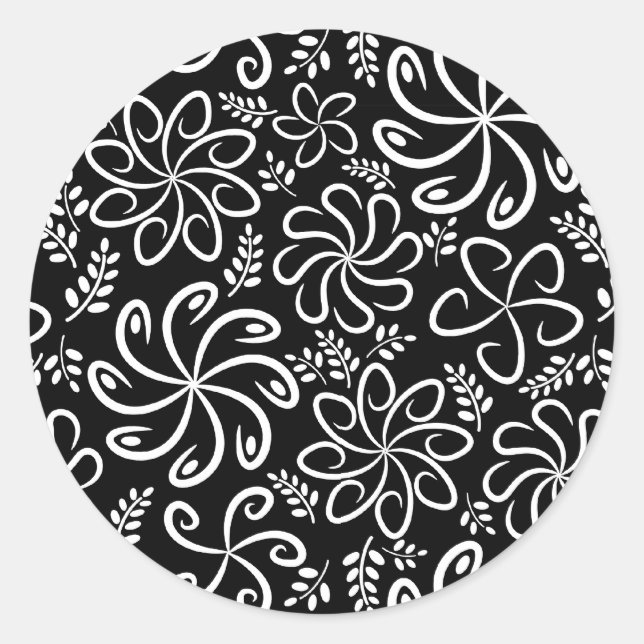 Beautiful black and white  Sticker (Front)