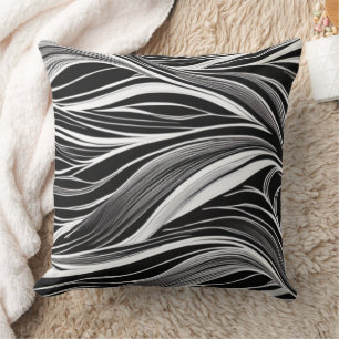 Beautiful Black and White Vibes Design kissen Throw Pillow