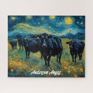 Beautiful Black Angus Cattle Jigsaw Puzzle
