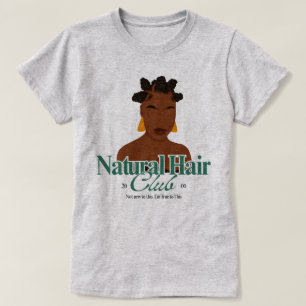 Beautiful Black Bantu Knot Hair Custom T-shirt