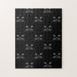 Beautiful Black Cat Custom Gift Jigsaw Puzzle