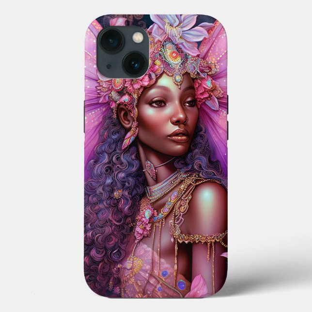 Beautiful Black Fairy Girl Fantasy Art Case-Mate iPhone Case (Back)