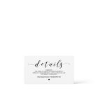Beautiful, Black font, Wedding Website Details