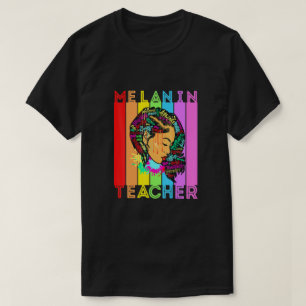 Beautiful Black Girl Magic Melanin Poppin School T T-Shirt