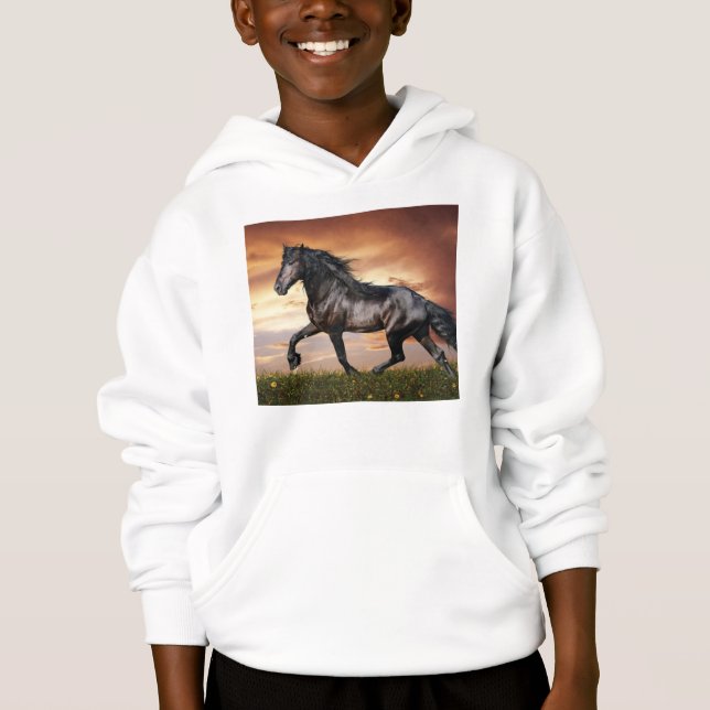 Beautiful Black Horse (Front)