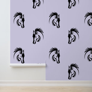 Beautiful Black Horse Design  Wallpaper