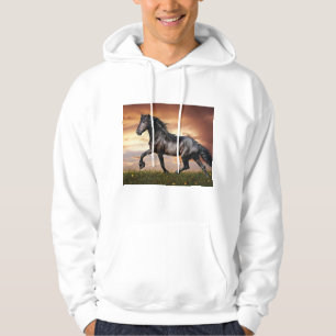 Beautiful Black Horse Hoodie