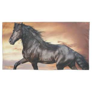 Beautiful Black Horse Pillowcase