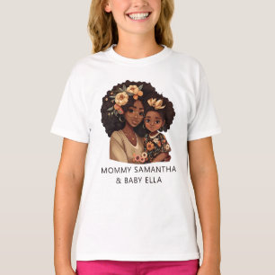 Beautiful Black Mom and Daughter (10) T-Shirt
