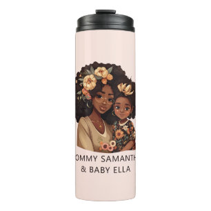 Beautiful Black Mom and Daughter (10) Thermal Tumbler