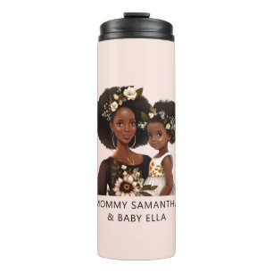 Beautiful Black Mom and Daughter (11) Thermal Tumbler