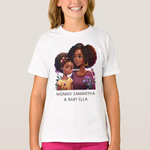 Beautiful Black Mom and Daughter (12) T-Shirt