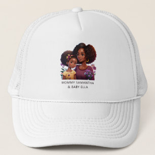 Beautiful Black Mom and Daughter (12) Trucker Hat