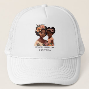 Beautiful Black Mom and Daughter (13) Trucker Hat