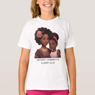 Beautiful Black Mom and Daughter (14) T-Shirt