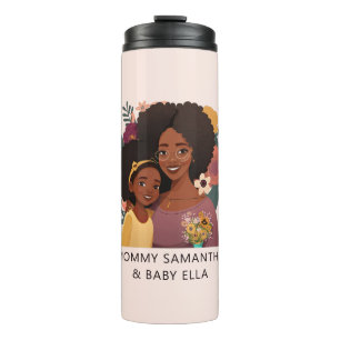 Beautiful Black Mom and Daughter (15) Thermal Tumbler