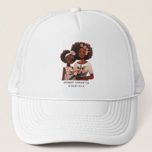 Beautiful Black Mom and Daughter (17) Trucker Hat