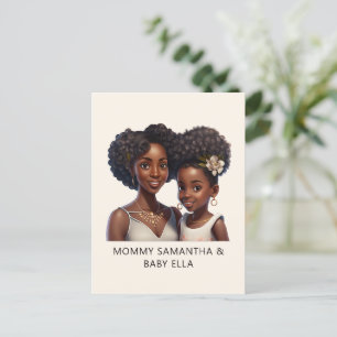 Beautiful Black Mom and Daughter (18) Postcard