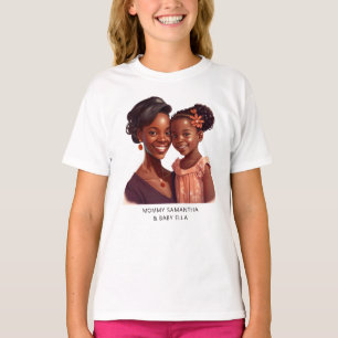Beautiful Black Mom and Daughter (19) T-Shirt