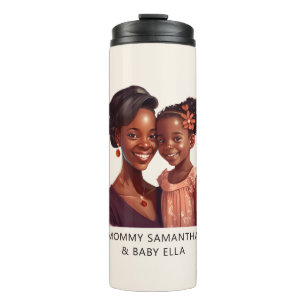 Beautiful Black Mom and Daughter (19) Thermal Tumbler