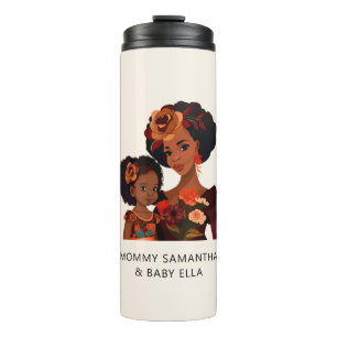 Beautiful Black Mom and Daughter (20) Thermal Tumbler