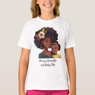 Beautiful Black Mom and Daughter (21) T-Shirt